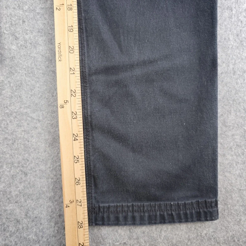 Duluth Flex Fire Hose Pants Mens 30x30 Slim Fit Black Solid Straight Stretch